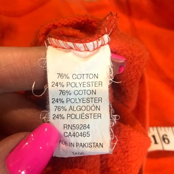 Children’s place boys size large orange hoodie graphic - Picture 8 of 12